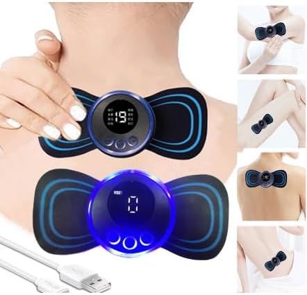 Mini masseur électrique portatif de cou d'impulsion, outil d'instituts d'oto de muscle de dos cervical, massage de corps de jambe initié, coussin de relaxation